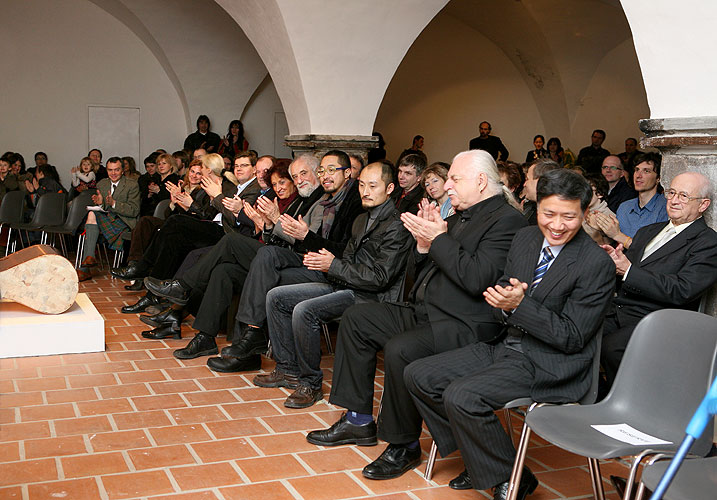 Opening of the exhibitions in Egon Schiele Art Centrum:  Opera in paintings, Traditional Chinese Landscape Painting, Young Artists from China 2008, Jindřich Štreit and Jiří Surůvka, 4. April 2008, photo by: © 2008 Lubor Mrázek