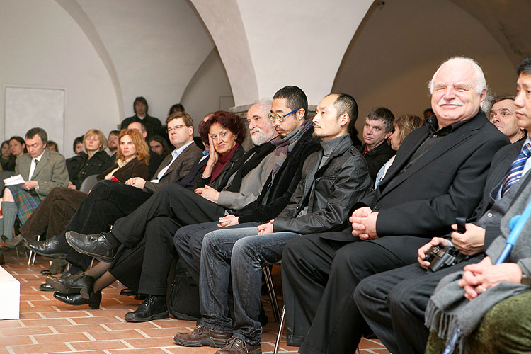 Opening of the exhibitions in Egon Schiele Art Centrum:  Opera in paintings, Traditional Chinese Landscape Painting, Young Artists from China 2008, Jindřich Štreit and Jiří Surůvka, 4. April 2008, photo by: © 2008 Lubor Mrázek