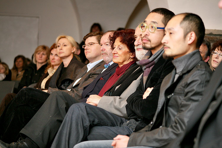 Opening of the exhibitions in Egon Schiele Art Centrum:  Opera in paintings, Traditional Chinese Landscape Painting, Young Artists from China 2008, Jindřich Štreit and Jiří Surůvka, 4. April 2008, photo by: © 2008 Lubor Mrázek