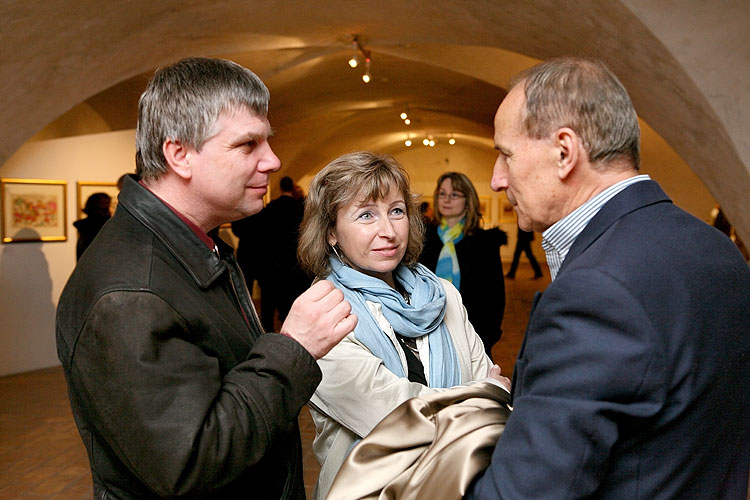 Opening of the exhibitions in Egon Schiele Art Centrum:  Opera in paintings, Traditional Chinese Landscape Painting, Young Artists from China 2008, Jindřich Štreit and Jiří Surůvka, 4. April 2008, photo by: © 2008 Lubor Mrázek