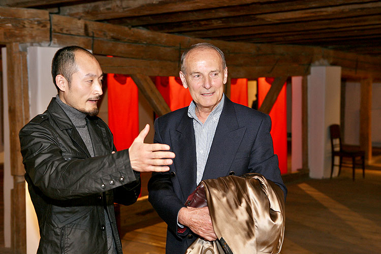 Opening of the exhibitions in Egon Schiele Art Centrum:  Opera in paintings, Traditional Chinese Landscape Painting, Young Artists from China 2008, Jindřich Štreit and Jiří Surůvka, 4. April 2008, photo by: © 2008 Lubor Mrázek