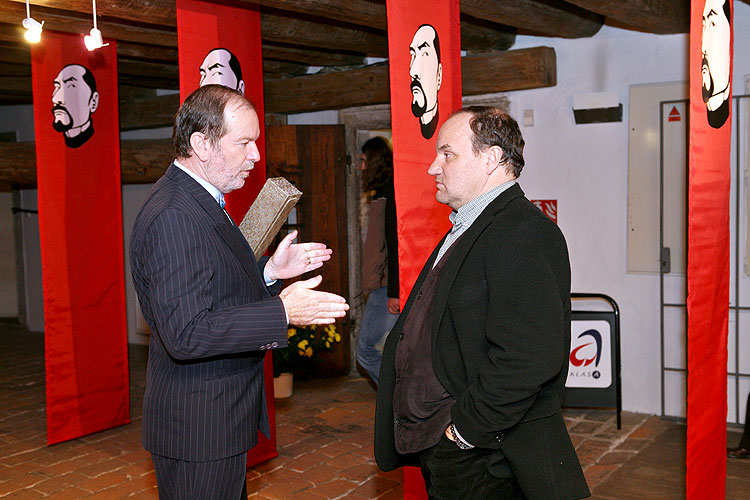 Vernisáž výstav v Egon Schiele Art Centru: Opera v obrazech, Tradiční čínská krajinomalba, Mladí umělci z Číny 2008, Jindřich Štreit a Jiří Surůvka, 4. dubna 2008, foto: © 2008 Lubor Mrázek