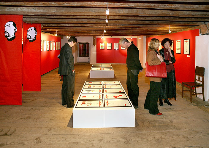 Opening of the exhibitions in Egon Schiele Art Centrum:  Opera in paintings, Traditional Chinese Landscape Painting, Young Artists from China 2008, Jindřich Štreit and Jiří Surůvka, 4. April 2008, photo by: © 2008 Lubor Mrázek