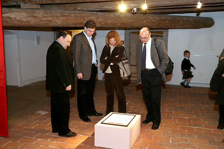 Vernisáž výstav v Egon Schiele Art Centru: Opera v obrazech, Tradiční čínská krajinomalba, Mladí umělci z Číny 2008, Jindřich Štreit a Jiří Surůvka, 4. dubna 2008, foto: © 2008 Lubor Mrázek