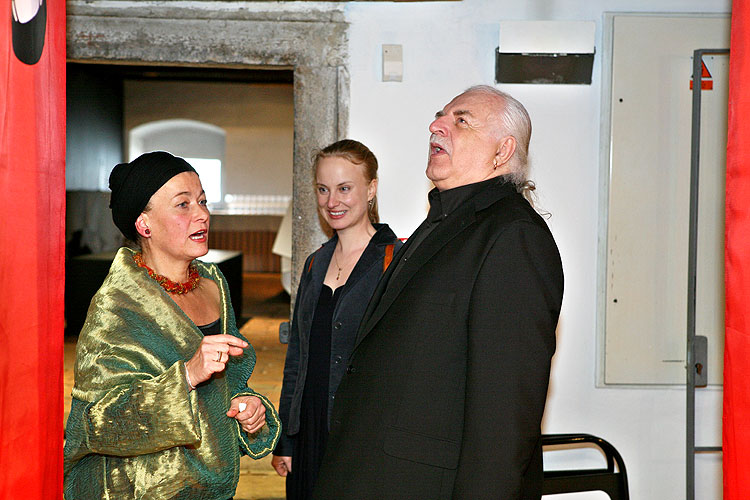 Opening of the exhibitions in Egon Schiele Art Centrum:  Opera in paintings, Traditional Chinese Landscape Painting, Young Artists from China 2008, Jindřich Štreit and Jiří Surůvka, 4. April 2008, photo by: © 2008 Lubor Mrázek