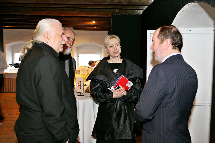 Opening of the exhibitions in Egon Schiele Art Centrum:  Opera in paintings, Traditional Chinese Landscape Painting, Young Artists from China 2008, Jindřich Štreit and Jiří Surůvka, 4. April 2008, photo by: © 2008 Lubor Mrázek