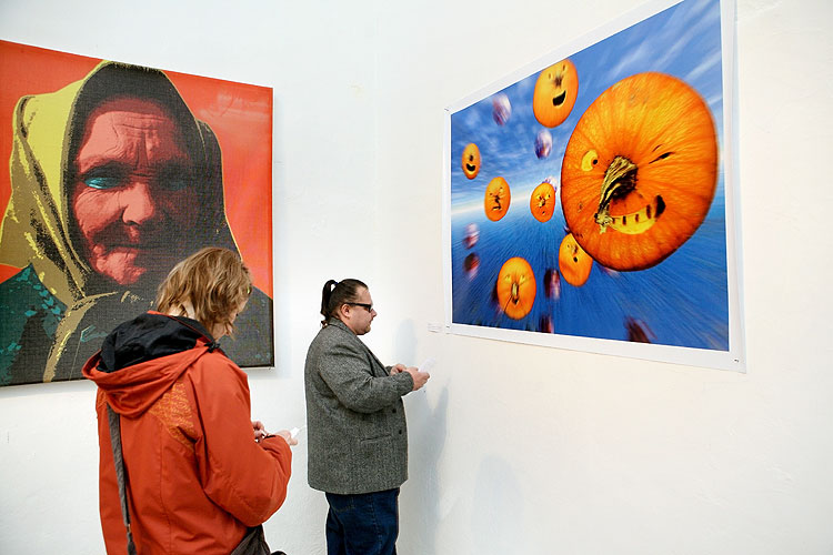 Opening of the exhibitions in Egon Schiele Art Centrum:  Opera in paintings, Traditional Chinese Landscape Painting, Young Artists from China 2008, Jindřich Štreit and Jiří Surůvka, 4. April 2008, photo by: © 2008 Lubor Mrázek