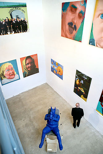 Vernisáž výstav v Egon Schiele Art Centru: Opera v obrazech, Tradiční čínská krajinomalba, Mladí umělci z Číny 2008, Jindřich Štreit a Jiří Surůvka, 4. dubna 2008, foto: © 2008 Lubor Mrázek