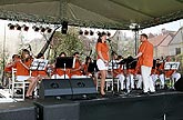 Dechový orchestr a mažoretky ZUŠ Přeštice, Kouzelný Krumlov, 29. dubna - 1. května 2008, foto: Lubor Mrázek 