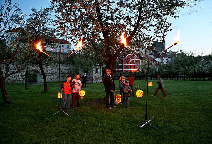 Lampiónový průvod, Kouzelný Krumlov, 29. dubna - 1. května 2008, foto: Lubor Mrázek