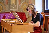 Jiří Bárta - violoncello, Monika Knoblochová - harpsichord playing, 3.7.2008, Chamber Music Festival Český Krumlov 2008, photo: Lubor Mrázek 