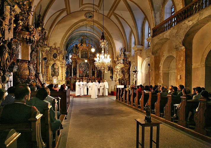 Schola Gregoriana Pragensis, 4.7.2008, Festival komorní hudby Český Krumlov 2008, foto: Lubor Mrázek