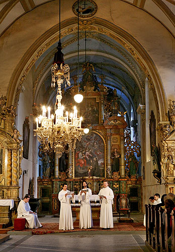 Schola Gregoriana Pragensis, 4.7.2008, Chamber Music Festival Český Krumlov 2008, photo: Lubor Mrázek