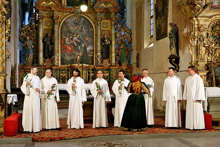 Schola Gregoriana Pragensis, 4.7.2008, Festival komorní hudby Český Krumlov 2008, foto: Lubor Mrázek