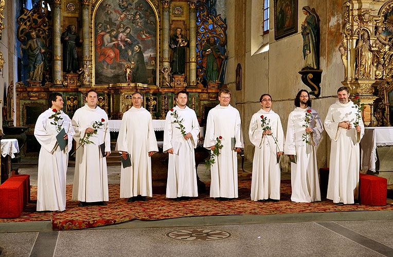 Schola Gregoriana Pragensis, 4.7.2008, Kammermusikfestival Český Krumlov 2008, Foto: Lubor Mrázek