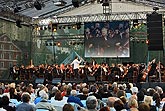 Noc na Broadway - Sólisté: Jan Horvath, Doug La Brecque, Debbie Gravitte (všichni USA), Moravská filharmonie Olomouc, dirigent: Randall Craig Fleischer (USA), 9.8.2008, Mezinárodní hudební festival Český Krumlov, zdroj: Auviex s.r.o., foto: Libor Sváček 