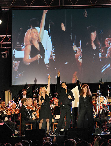 Noc na Broadway - Sólisté: Jan Horvath, Doug La Brecque, Debbie Gravitte (všichni USA), Moravská filharmonie Olomouc, dirigent: Randall Craig Fleischer (USA), 9.8.2008, Mezinárodní hudební festival Český Krumlov, zdroj: Auviex s.r.o., foto: Libor Sváček