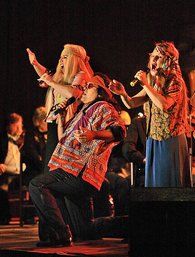 Broadway Nacht - Solisten: Jan Horvath, Doug La Brecque, Debbie Gravitte (USA), Mährische Philharmonie Olomouc, Dirigent: Randall Craig Fleischer (USA), 9.8.2008, Internationales Musikfestival Český Krumlov, Bildsquelle: Auviex s.r.o., Foto: Libor Sváček