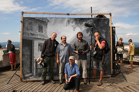 Po stopách Josefa Seidela, fotografování na vrcholu hory Kleť, foto: Petr Hudičák 