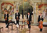 Bennewitz Quartet - Jakub Fišer - 1st violin, Štěpán Ježek - 2nd violin, Jiří Pinkas - viola, Štěpán Doležal - violoncello, Masquerade Hall, International Music Festival Český Krumlov 22.9.2020, source: Auviex s.r.o., photo by: Libor Sváček