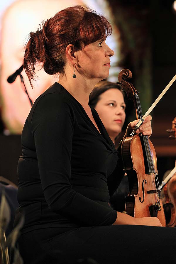 Pavel Šporcl (housle, dirigent), Vilém Veverka (hoboj), PKF – Prague Philharmonia, Zámecká jízdárna, Mezinárodní hudební festival Český Krumlov 25.9.2020