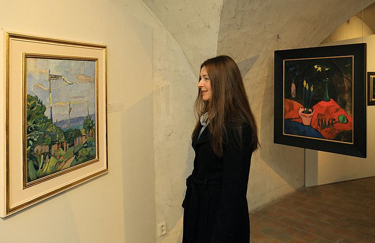 Eröffnung der Ausstellungen in Egon Schiele Art Centrum: Hermann Stenner, Jindřich Prucha und Zdeněk Rykr, 31. 10. 2008