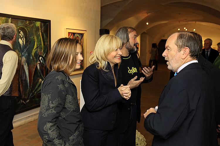 Eröffnung der Ausstellungen in Egon Schiele Art Centrum: Hermann Stenner, Jindřich Prucha und Zdeněk Rykr, 31. 10. 2008