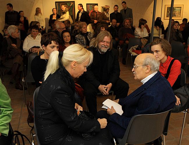 Eröffnung der Ausstellungen in Egon Schiele Art Centrum: Hermann Stenner, Jindřich Prucha und Zdeněk Rykr, 31. 10. 2008