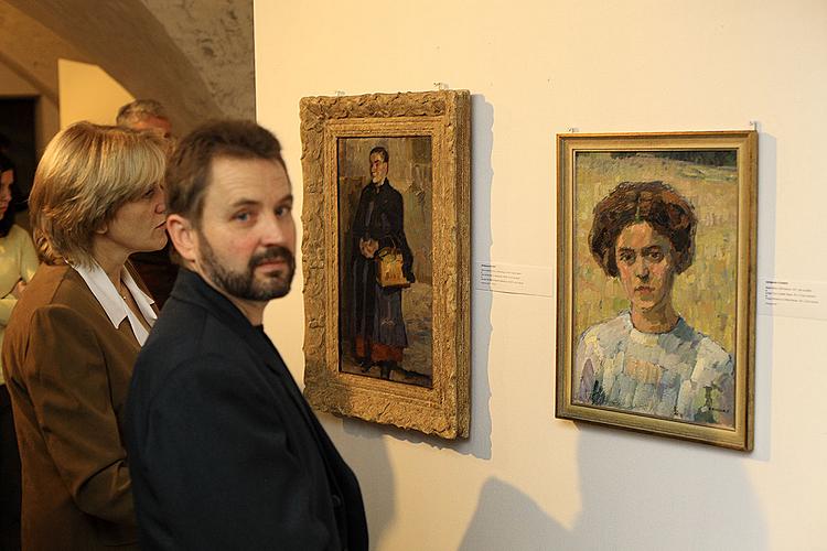 Eröffnung der Ausstellungen in Egon Schiele Art Centrum: Hermann Stenner, Jindřich Prucha und Zdeněk Rykr, 31. 10. 2008