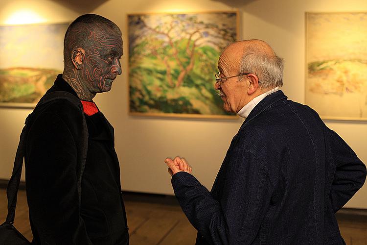 Eröffnung der Ausstellungen in Egon Schiele Art Centrum: Hermann Stenner, Jindřich Prucha und Zdeněk Rykr, 31. 10. 2008