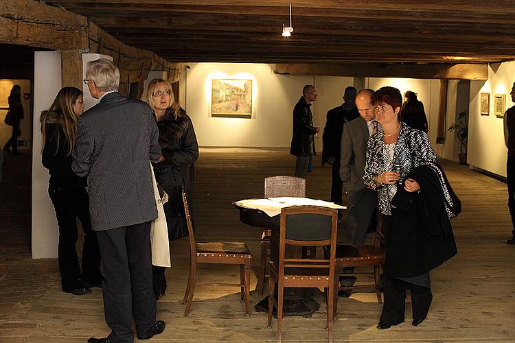 Eröffnung der Ausstellungen in Egon Schiele Art Centrum: Hermann Stenner, Jindřich Prucha und Zdeněk Rykr, 31. 10. 2008