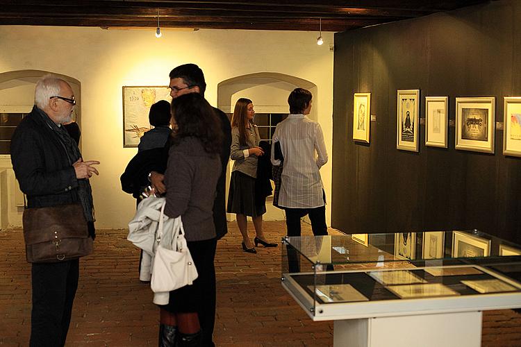 Eröffnung der Ausstellungen in Egon Schiele Art Centrum: Hermann Stenner, Jindřich Prucha und Zdeněk Rykr, 31. 10. 2008