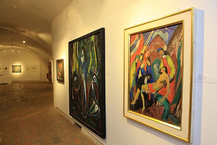Eröffnung der Ausstellungen in Egon Schiele Art Centrum: Hermann Stenner, Jindřich Prucha und Zdeněk Rykr, 31. 10. 2008
