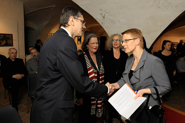 Opening of the exhibitions Socialist Realism, Political Poster of the USSR, Russian Video Art, Contemporary Russian Art, FRANTA – František Mertl, Egon Schiele Art Centrum Český Krumlov, 3.4.2009