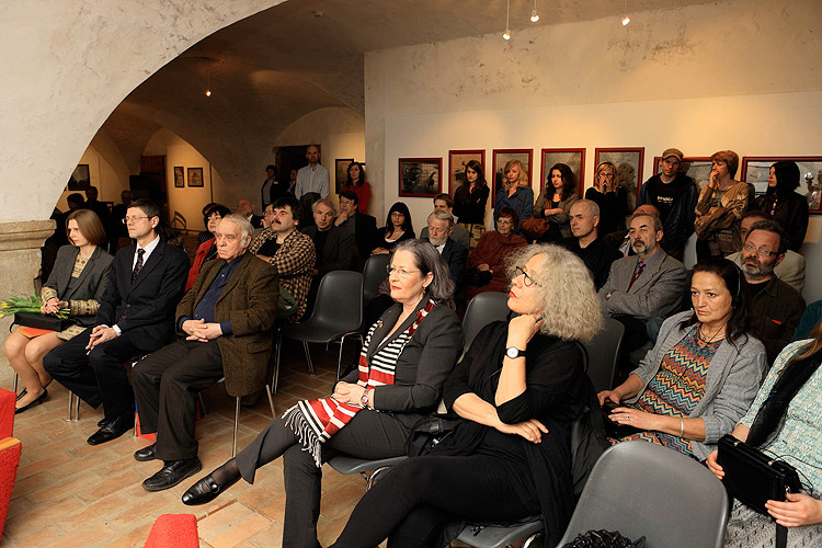 Eröffnung der Ausstellungen Sozialistischer Realismus, Politisches Plakat der UdSSR, Russische Videokunst, Zeitgenössische russische Kunst, FRANTA – František Mertl, Egon Schiele Art Centrum Český Krumlov, 3.4.2009