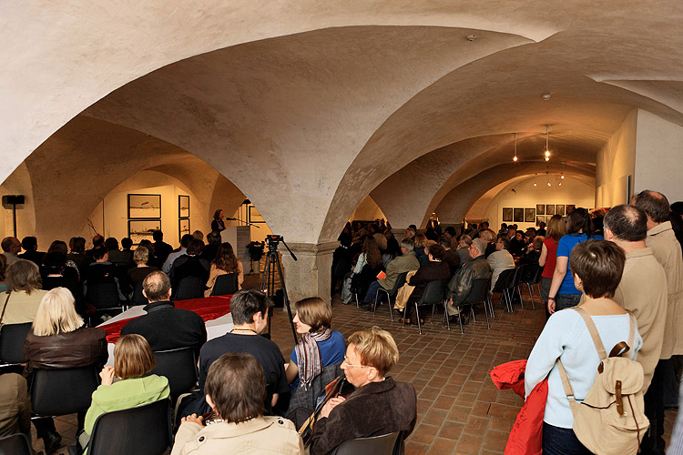 Eröffnung der Ausstellungen Sozialistischer Realismus, Politisches Plakat der UdSSR, Russische Videokunst, Zeitgenössische russische Kunst, FRANTA – František Mertl, Egon Schiele Art Centrum Český Krumlov, 3.4.2009