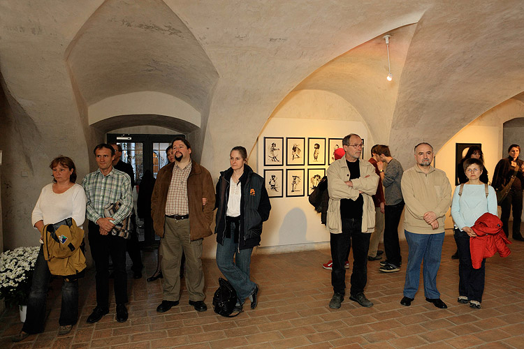 Eröffnung der Ausstellungen Sozialistischer Realismus, Politisches Plakat der UdSSR, Russische Videokunst, Zeitgenössische russische Kunst, FRANTA – František Mertl, Egon Schiele Art Centrum Český Krumlov, 3.4.2009