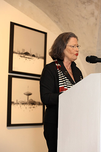 Eröffnung der Ausstellungen Sozialistischer Realismus, Politisches Plakat der UdSSR, Russische Videokunst, Zeitgenössische russische Kunst, FRANTA – František Mertl, Egon Schiele Art Centrum Český Krumlov, 3.4.2009