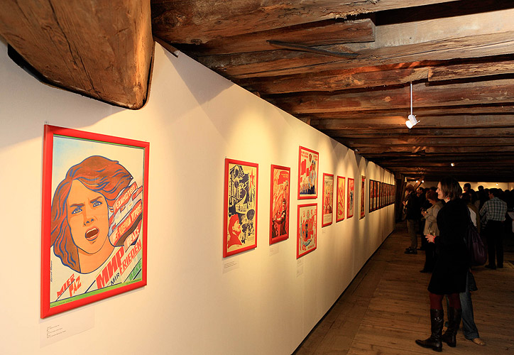 Eröffnung der Ausstellungen Sozialistischer Realismus, Politisches Plakat der UdSSR, Russische Videokunst, Zeitgenössische russische Kunst, FRANTA – František Mertl, Egon Schiele Art Centrum Český Krumlov, 3.4.2009