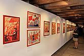 Eröffnung der Ausstellungen Sozialistischer Realismus, Politisches Plakat der UdSSR, Russische Videokunst, Zeitgenössische russische Kunst, FRANTA – František Mertl, Egon Schiele Art Centrum Český Krumlov, 3.4.2009, Quelle: ESAC, Foto: Libor Sváček