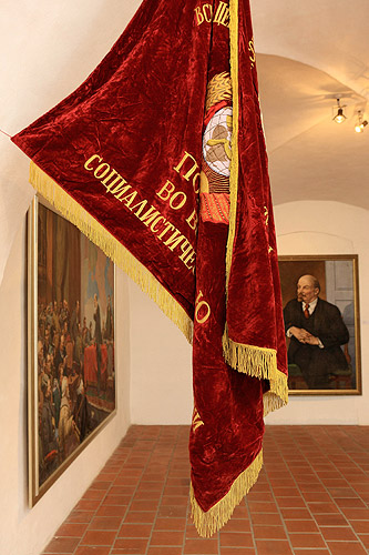 Eröffnung der Ausstellungen Sozialistischer Realismus, Politisches Plakat der UdSSR, Russische Videokunst, Zeitgenössische russische Kunst, FRANTA – František Mertl, Egon Schiele Art Centrum Český Krumlov, 3.4.2009
