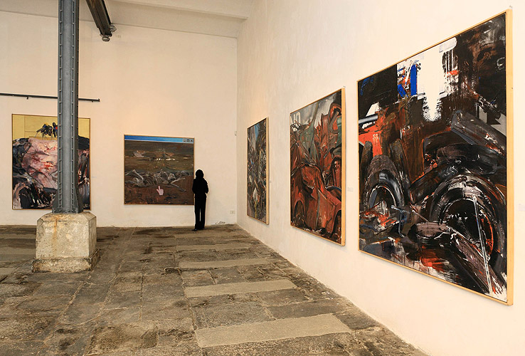 Eröffnung der Ausstellungen Sozialistischer Realismus, Politisches Plakat der UdSSR, Russische Videokunst, Zeitgenössische russische Kunst, FRANTA – František Mertl, Egon Schiele Art Centrum Český Krumlov, 3.4.2009