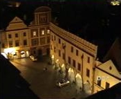 webcam - noc - Náměstí Svornosti, Český Krumlov