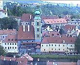 webcam - kostel sv. Jošta, Český Krumlov, zdroj: www.ckrumlov.cz