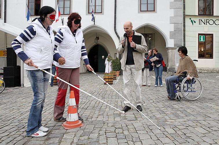 Disability Day, Day without Barriers, 12.9.2009, Český Krumlov