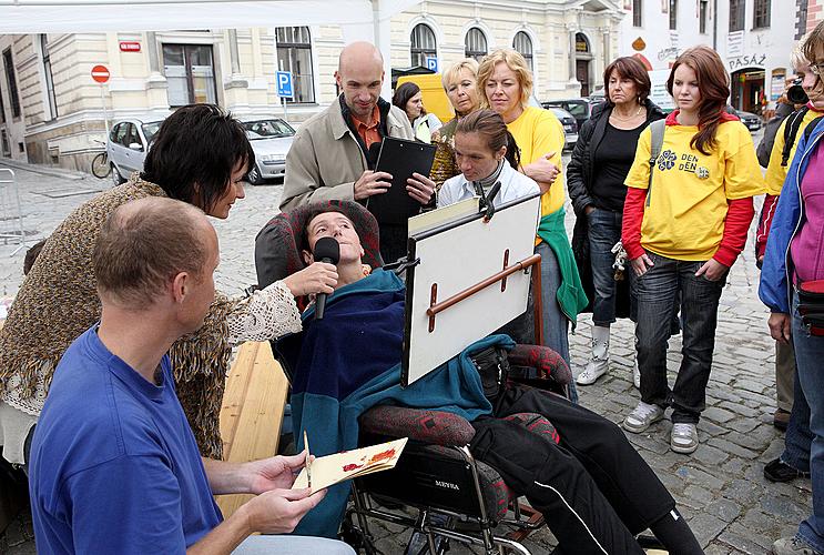 Disability Day, Day without Barriers, 12.9.2009, Český Krumlov