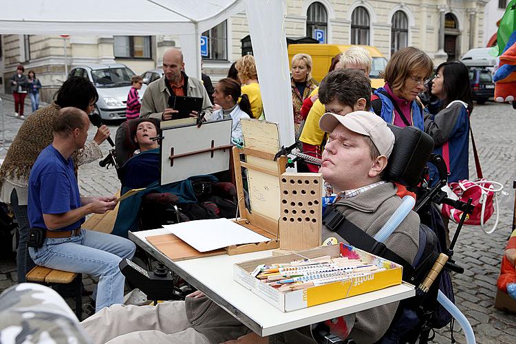 Disability Day, Day without Barriers, 12.9.2009, Český Krumlov