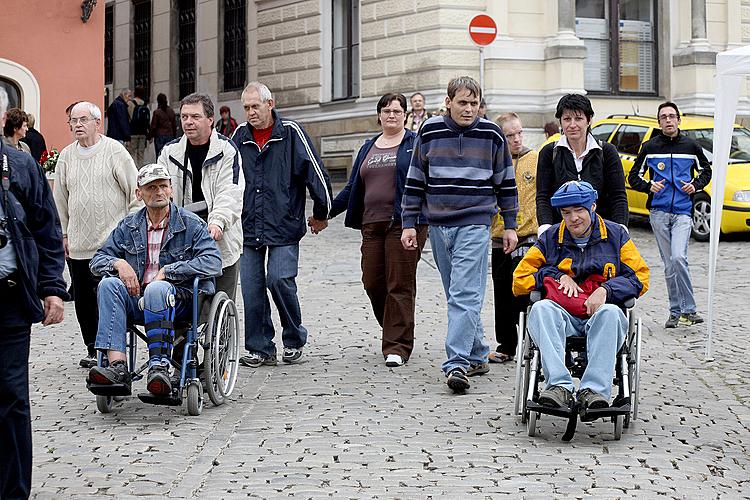 Disability Day, Day without Barriers, 12.9.2009, Český Krumlov