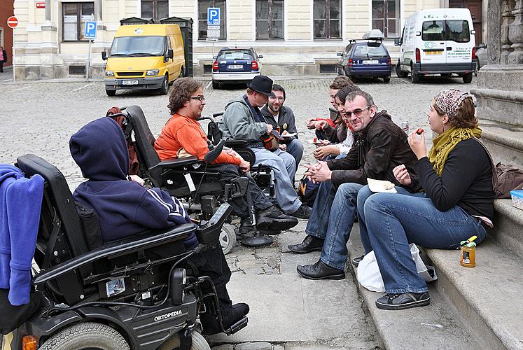 Disability Day, Day without Barriers, 12.9.2009, Český Krumlov