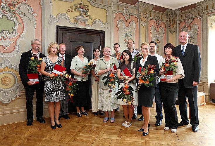 The story of Český Krumlov - book-signing event introducing a publication on the town's history, 28.9.2009